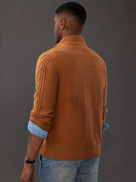 PJ0387A22-01 Men's button sweater